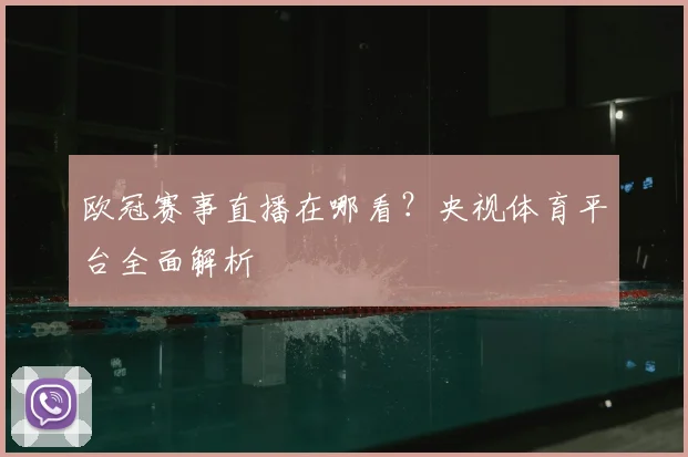 欧冠赛事直播在哪看？央视体育平台全面解析